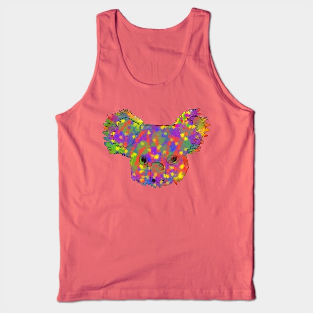 Abstract Koala Tank Top by Spontaneous Koala